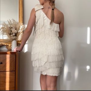 Aidan Mattox fringe cocktail dress